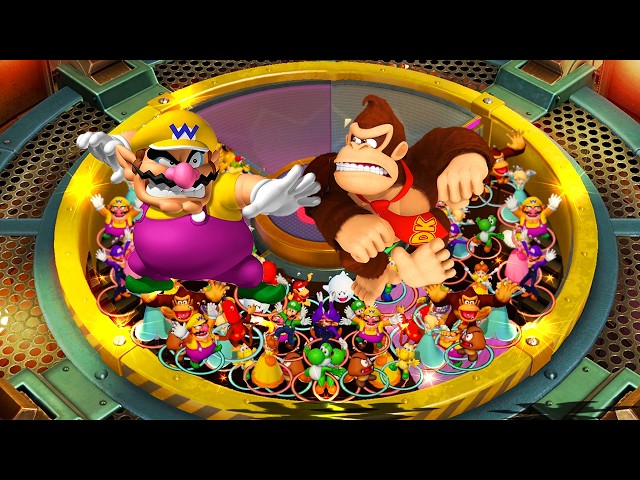 Super Mario Party - Lucky Team Color Battles - Wario Yellow Team