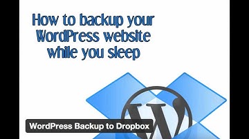 How to install and setup WordPress Backup to Dropbox