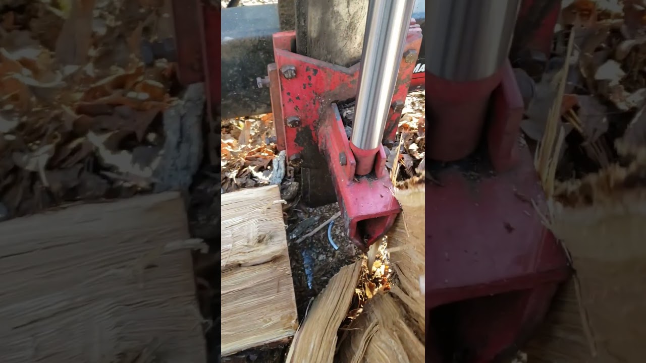satisfying wood splitting.