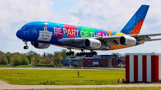 4K | +10 MINUTES of NONSTOP LANDINGS at Amsterdam Schiphol Airport | PLANESPOTTING Schiphol