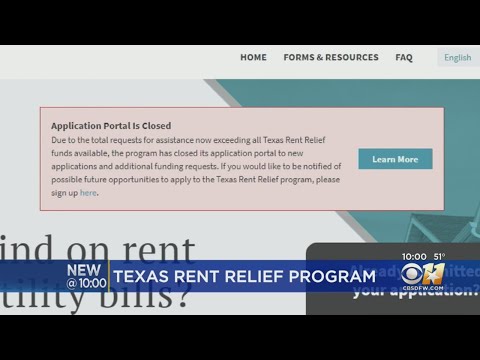 Texas Rent Relief Program Not Taking New Applications