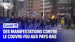 Covid-19: violentes contestations aux Pays-Bas contre le couvre-feu