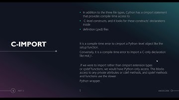 File types in Cython and Cython Wrapper for C code