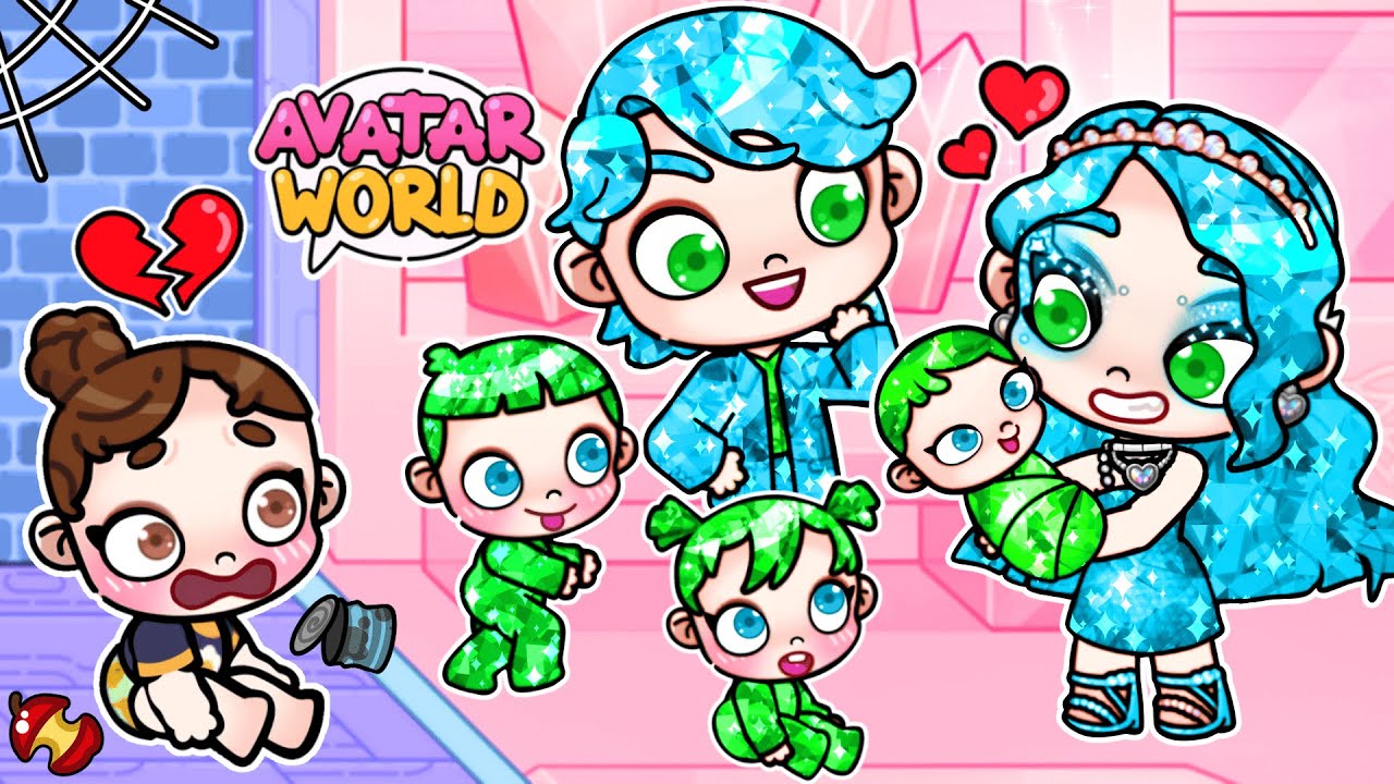 Aku Satu-satunya Yang Tanpa Rambut Berlian di Keluargaku 💎😭 | Kisah Sedih| Avatar World