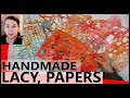 Quick  esay  unique beautiful lacy organic handmade papers