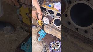 Bulldozer Engine Piston Installation—Satisfying Heavy Machinery Work #shorts #engine #viral #skills