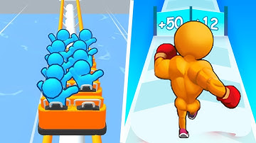 LEVEL UP Runner Up, Runner Coaster - New Bigger Blob Runner 1⭐Gameplay Walkthrough Moblie