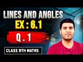 Class 9 Maths | Chapter 6 || Exercise6.1 Q1 | Lines and Angles | NCERT
