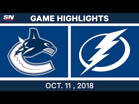 NHL Highlights | Canucks vs. Lightning - Oct. 11, 2018