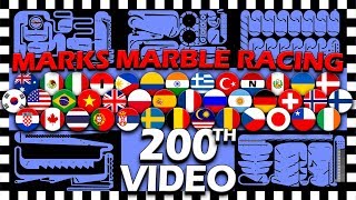 Amazing Marble Race Algodoo  My 200th Video Special