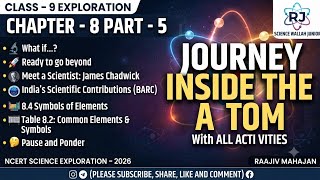 CLASS 9 SCIENCE CHAPTER 8 | JOURNEY INSIDE THE ATOM PART-5 | NCERT EXPLORATION CBSE KV