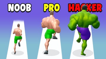 NOOB vs PRO vs HACKER ​in Muscle Rush