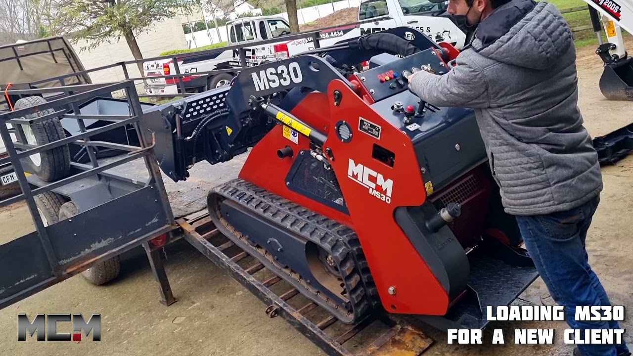 MS30 Track Loader + MultiPurpose Bucket + Leveler + VBlade Dozer