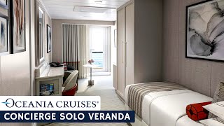 Oceania Vista | Concierge Solo Veranda Stateroom | Full Walkthrough Tour &amp; Review 4K