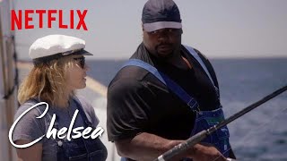 Vince Wilfork Takes Chelsea Deep Sea Fishing | Chelsea | Netflix