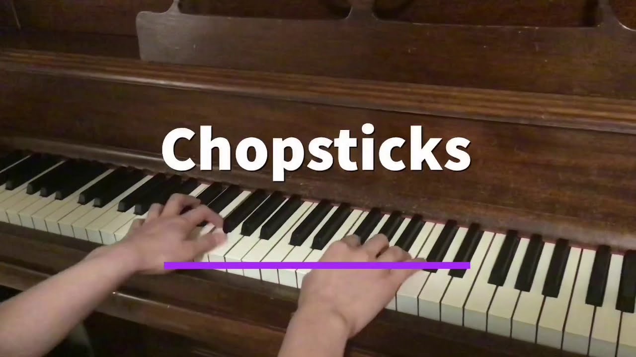 Easy Beginner Piano Songs Chopsticks YouTube