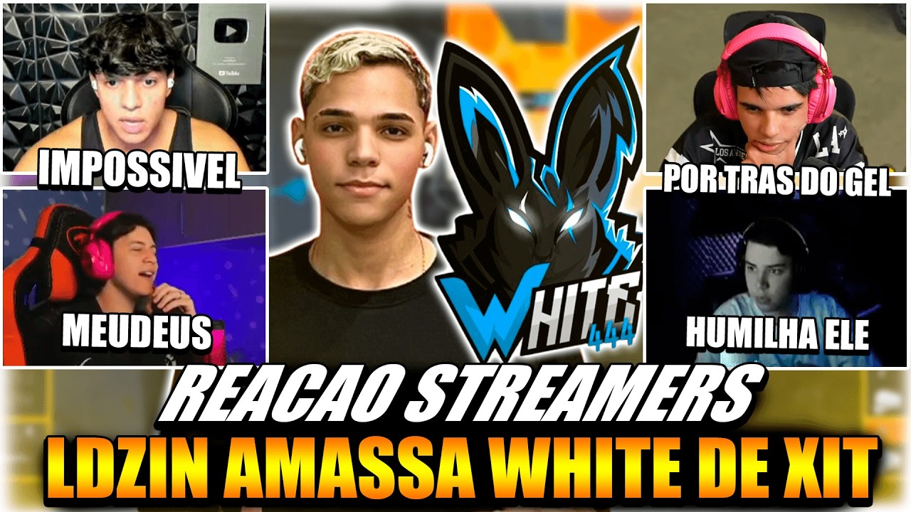 STREAMERS VAO A LOUCURA COM LDZIN AMASSANDO WHITE444 USANDO HACKER !