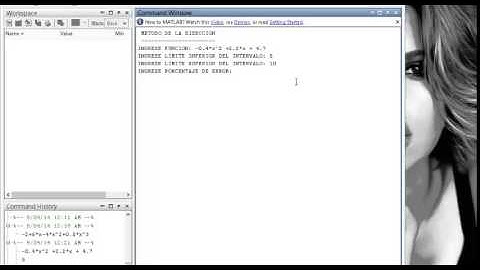 PROGRAMA DE METODO DE BISECCION EN MATLAB