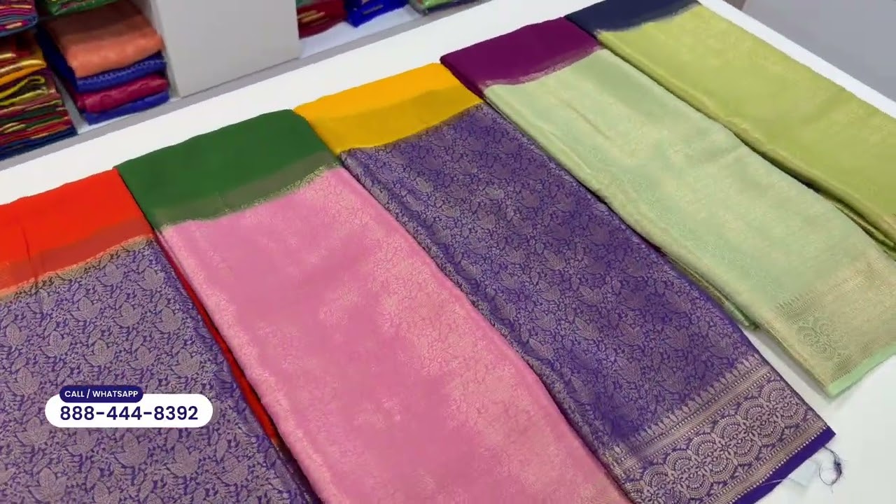 New Semi Mysore Silk Sarees | Semi Mysore Silk Saree Collection | Rich Look at an Affordable Price