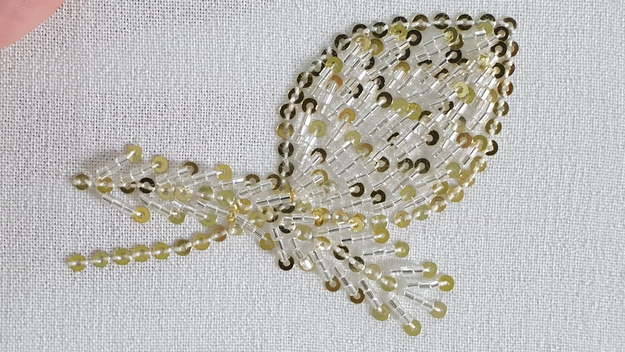 beautiful beads work | embroidery for beginners |  hand embroidery | hath ki kadhai