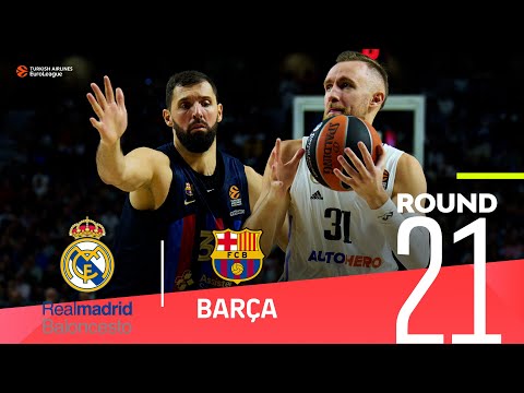 Musa inspires Real Madrid in El Clasico OT! |  Round 21, Highlights | Turkish Airlines EuroLeague
