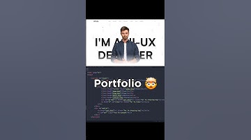 is that a portfolio? 🤯 #reels #coding #programming