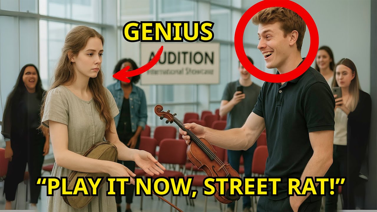 Outline Video A Simple Woman Was Forced to Play a Broken Violin, But Her First Note Silenced the Entire Room