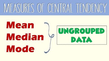 Mean, Median and Mode of Ungrouped Data - EASIEST (2-minute video tutorial)