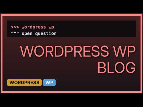 Wordpress: Install WordPress with SQL database