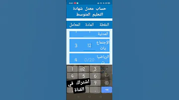 نقاط للحصول على معدل 10 في البيام Bem2023 