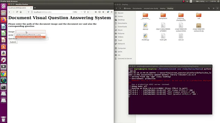 DocVQA (Document Visual Question Answering) - Deploy