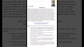Globalization Activities 1 & 2
