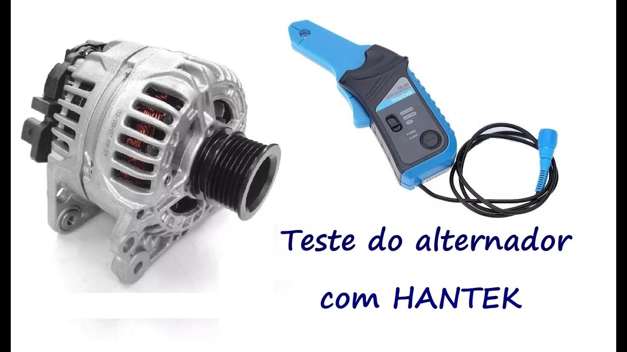 Como testar o alternador! Hantek 6074 e pinça CC65