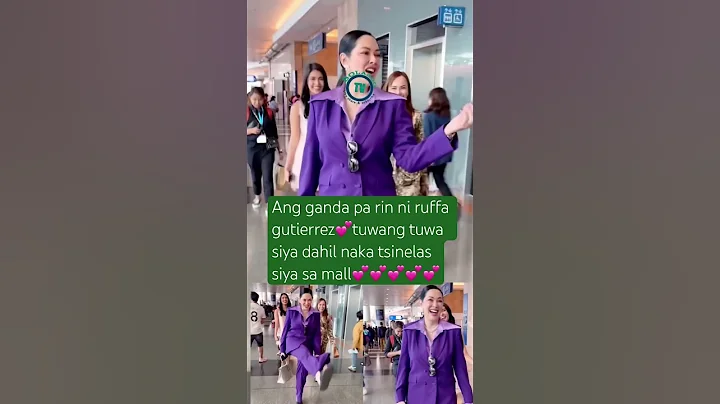 Ruffa gutierrez tuwang tuwa dahil naka tsinelas siya sa isang mall #ruffagutierrez