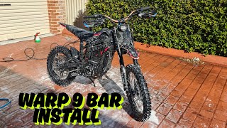 Talaria MX5 Warp 9 Riser Bar Installation