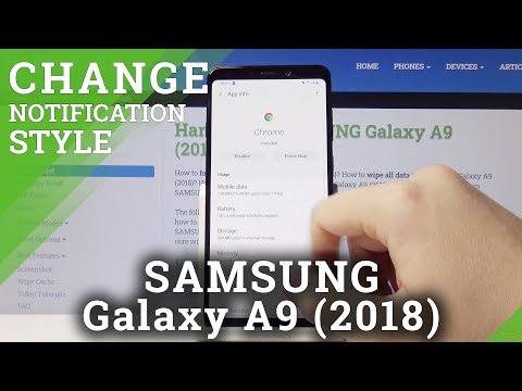 How to Manage Notifications in SAMSUNG Galaxy A9 2018 – Notification Settings