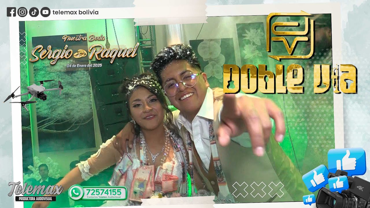 Doble Via en vivo - Boda de Sergio y Raquel - Telemax Productora Audiovisual