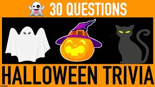 HALLOWEEN TRIVIA QUIZ - 30 Halloween General Knowledge Trivia Questions and Answers Pub Quiz