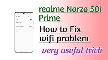 realme Narzo 50i Prime How to Fix wifi problem very useful trick