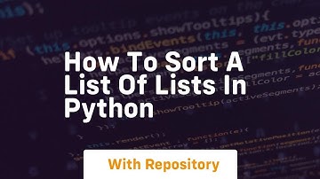 how to sort a list of lists in python