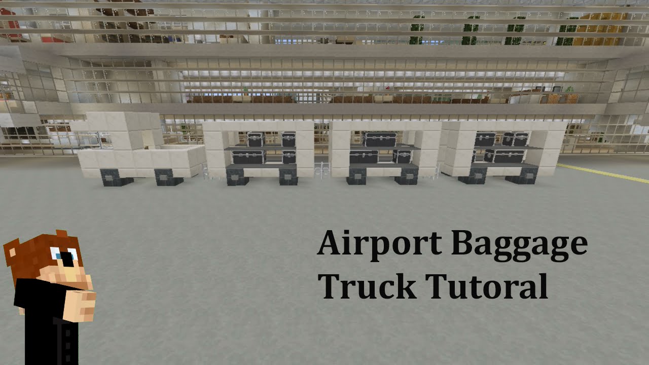 Minecraft Airport Baggage Truck Tutorial YouTube