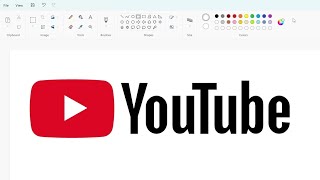 How To Draw The Youtube Logo Using Ms Paint How To Draw On Your Computer