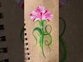 WOW🥰CARNATION flower painting using acrylic🖌️🎨#shorts #art #carnations #viral #acrylic #yt #wow