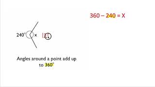 How to: Find a missing angle around a point