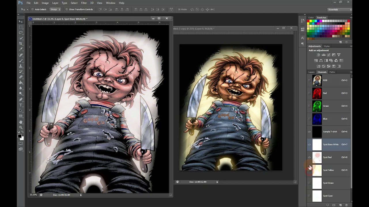 tutorial in photoshop cs6 using colors  Separation for Beginners  I Create 6- Color Spot