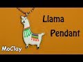 DIY Llama pendant - Flat wire -Polymer clay tutorial