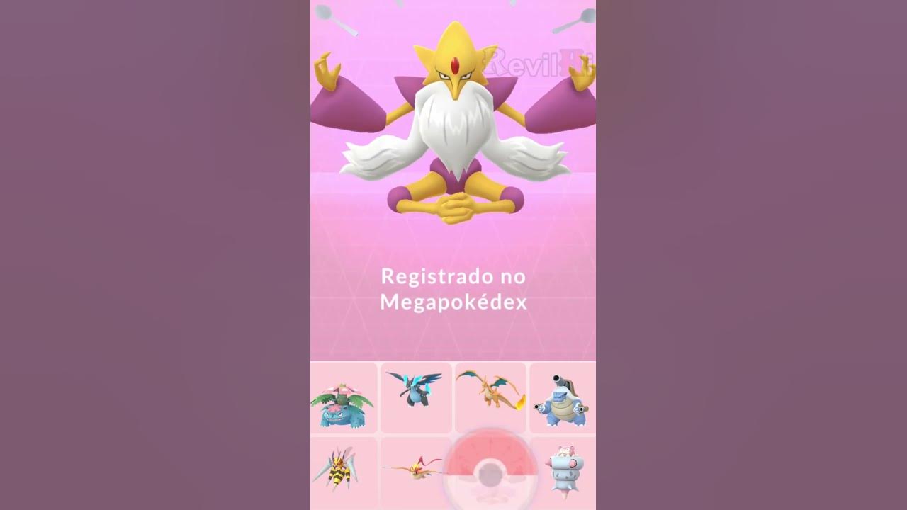 Evolução Mega Alakazam shiny - Pokémon GO 