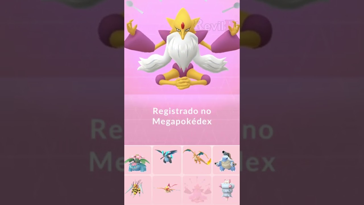 Evolução Mega Alakazam shiny - Pokémon GO 