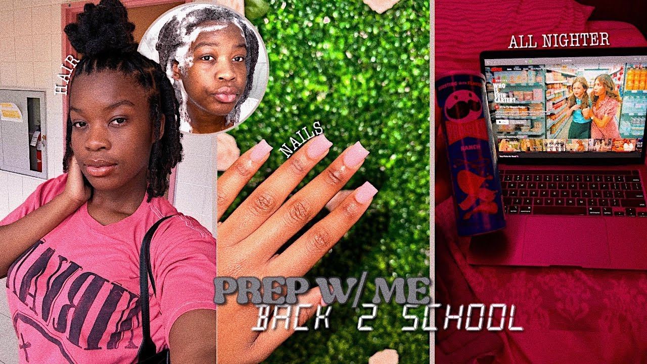 BACK TO SCHOOL EP 4 PREP W ME Nails Hair Cleaning All nighter back-to-school-ep-4-prep-w-me-nails-hair-cleaning-all-nighter