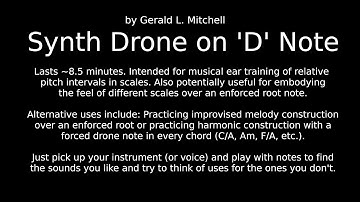 D Synth Drone for Ear Training & Improve Practice